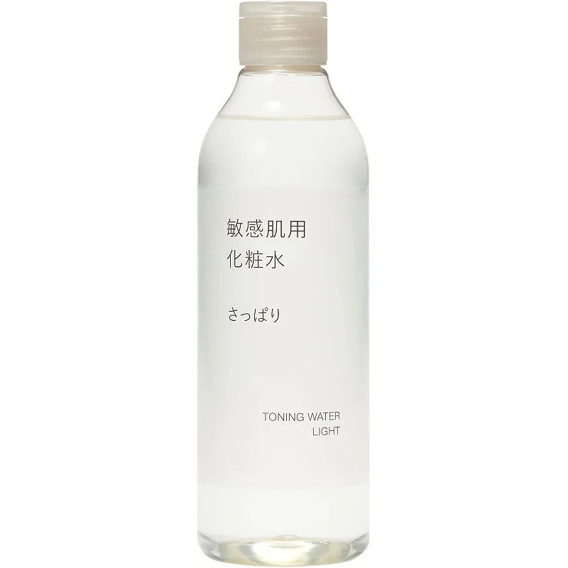 MUJI Lotion for Sensitive Skin is a gentle, refreshing lotion designed to hydrate and calm sensitive skin without irritation.