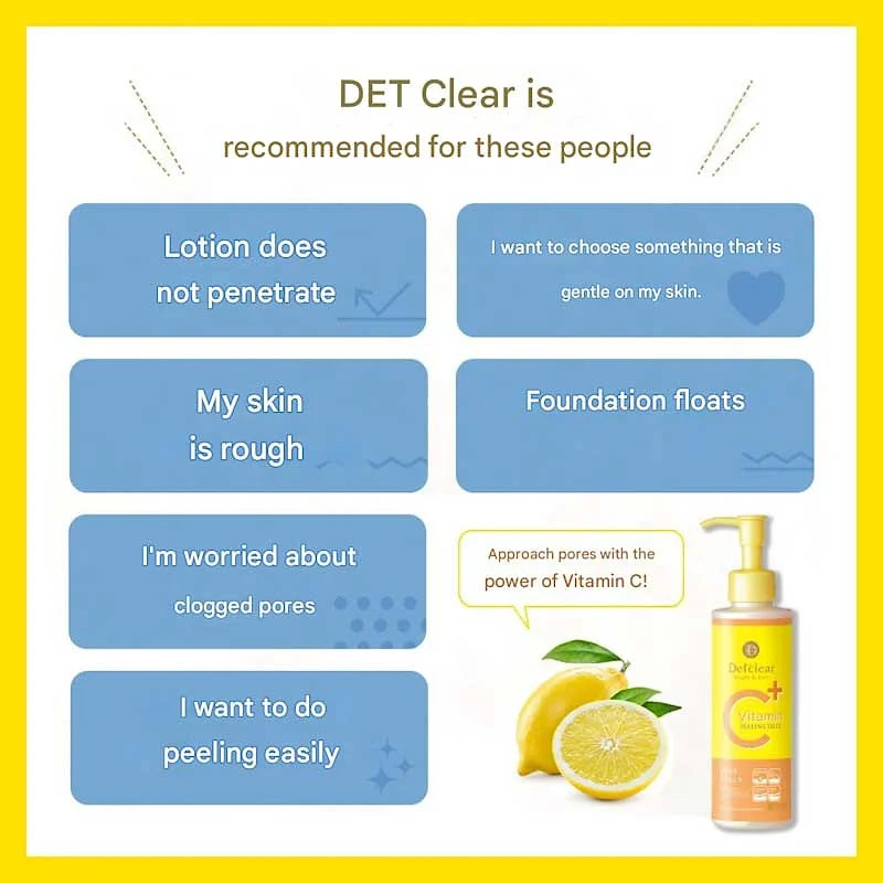 Det Clear Bright & Peel Peeling Jelly | Vitamin Fruit Scent | 6.1 fl oz (180ml)