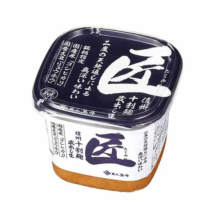 Marusan Ai Takumi Shinshu 100% Koji Kuradashi Raw Miso – 17.6 oz (500 g)
