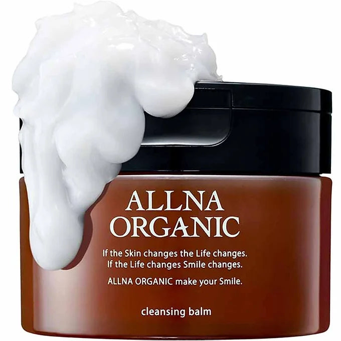 Jar of Allna Organic cleansing balm with white cream