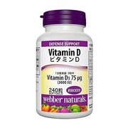 Webber Naturals Vitamin D3 3000 IU – 240 Softgels