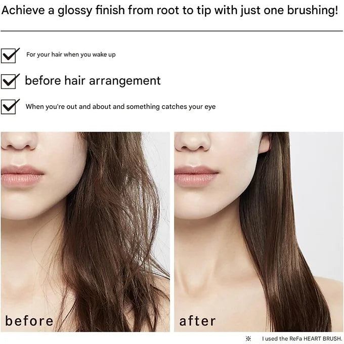 ReFa HEART BRUSH RAY - Hair Styling & Shine Brush