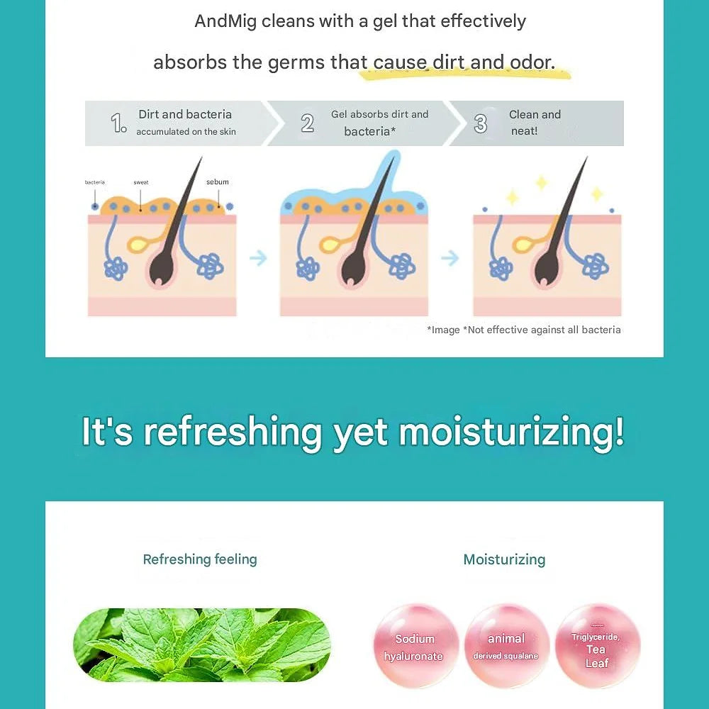 & migu Medicated Gel/Spray Delicate Quasi Drug 1.7 fl oz (50 ml) 5.3 oz (150g)