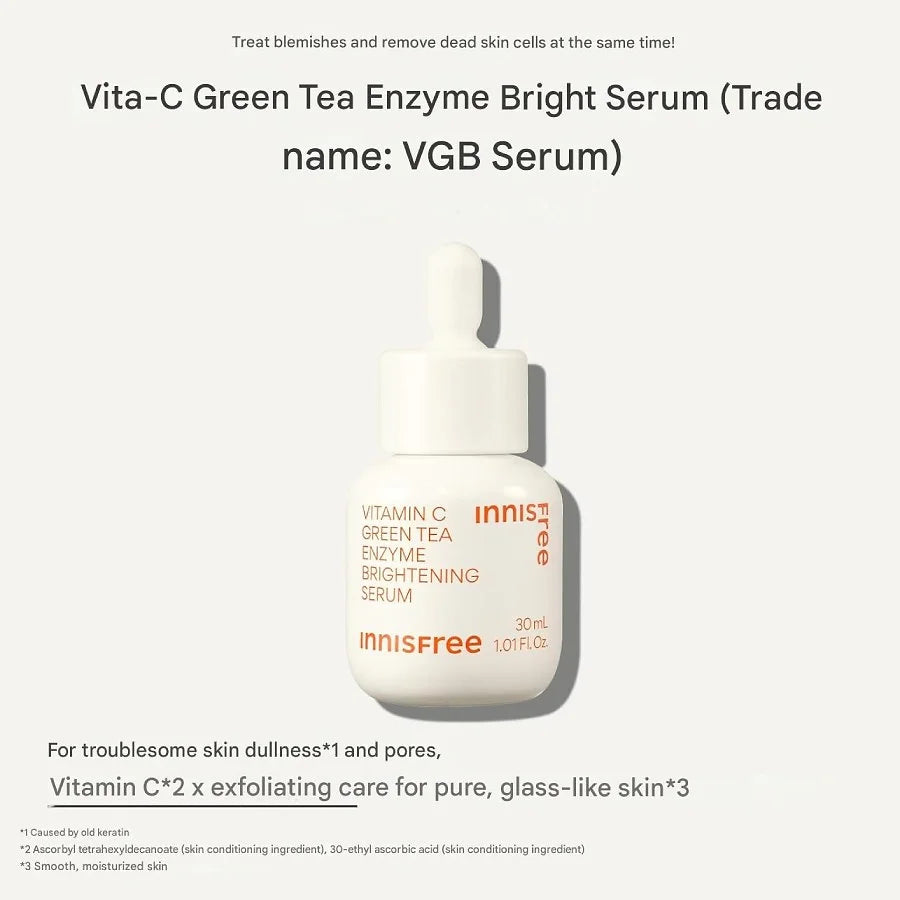 innisfree Vitamin C Green Tea Enzyme Brightening Serum – 30 ml