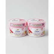 Experience the luxurious softness of whipped cream-like texture with Dove's creamy body scrubs, designed to leave your skin glowing and deeply hydrated.