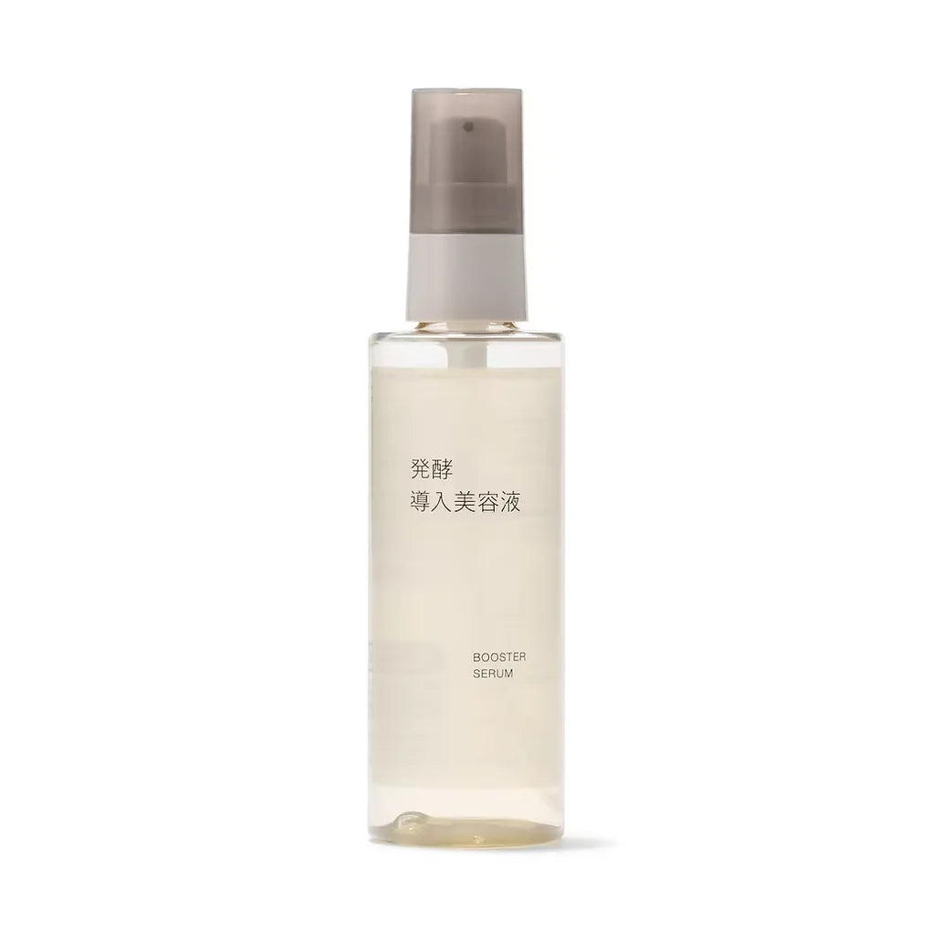 The Muji Fermentation Induction Serum is a rich, pre-lotion serum formulated with 100% naturally derived ingredients.