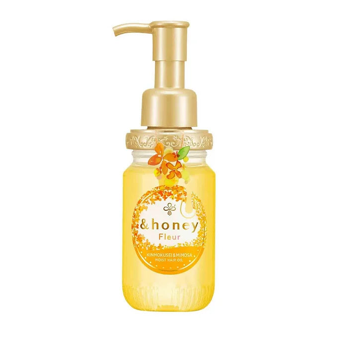 &honey Fleur Kinmokusei and Mimosa Moist Hair Oil 3.0, 3.4 fl oz (100 ml) – Frag