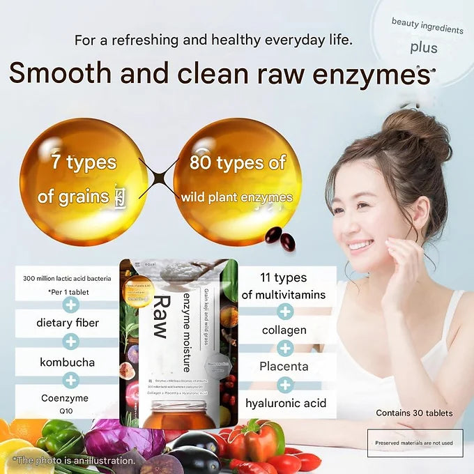 Aequalis Moisture Raw Enzyme Supplement