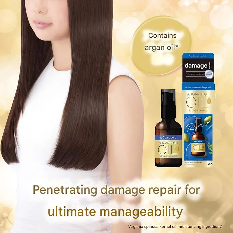 LUCIDO-L EX Hair Repair Oil | Leave-In Treatment with Argan Oil