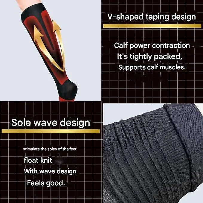 Slim Walk Medical Lymph Compression Socks (Short, Toe-Open)