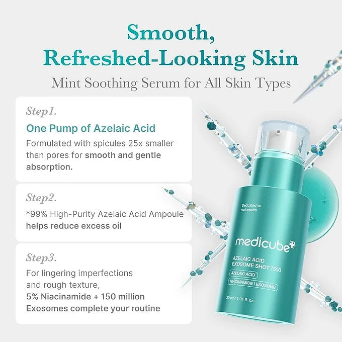 Medicube Azelaic Acid Exosome Shot 7500 Needle Serum (30ml)