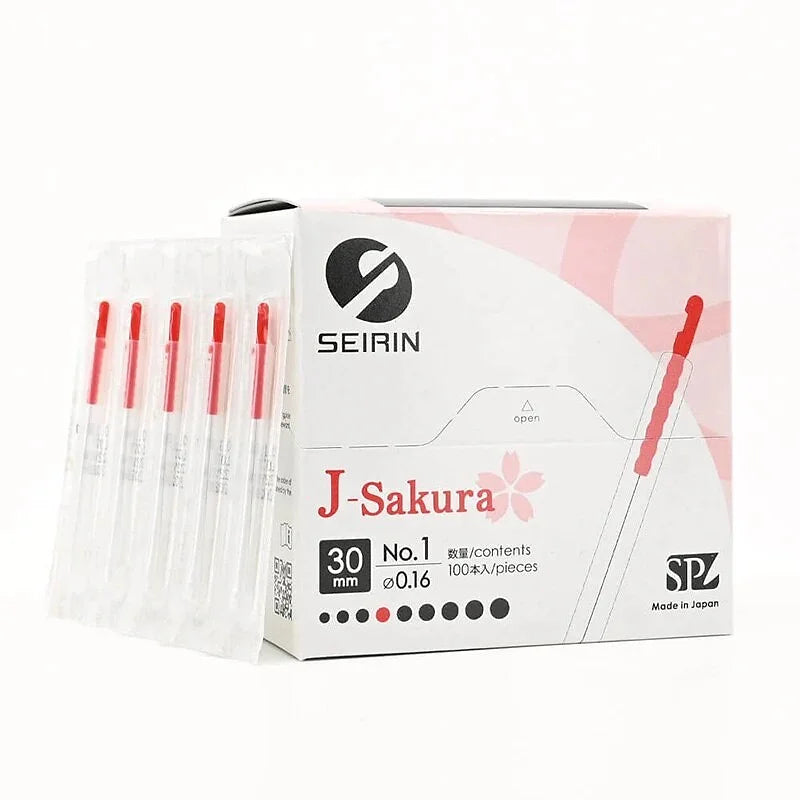 Seirin JSP Type Acupuncture Needles are high-precision disposable needles designed for professional acupuncture treatments requiring gentle and accurate insertion.