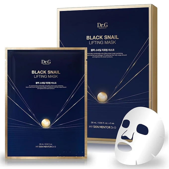 Dr. G Black Snail Lifting Mask (Pack of 5)