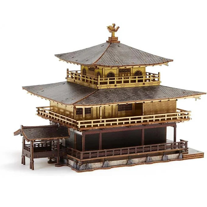 ki-gu-mi Kinkakuji Color Version – Wooden 3D Puzzle DIY