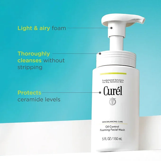 Oil Control Foaming Face Wash CUREL
