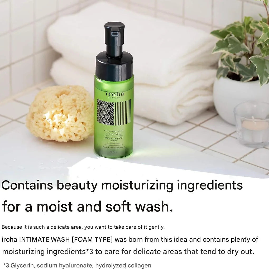 iroha Delicate Zone Soap, Intimate Wash, Foam Type 5.1 fl oz (150 ml)
