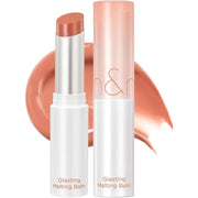 rom&nd Glasting Melting Balm is a high-shine, high-color lip balm that melts smoothly onto the lips, delivering a juicy “water bomb” gloss effect.