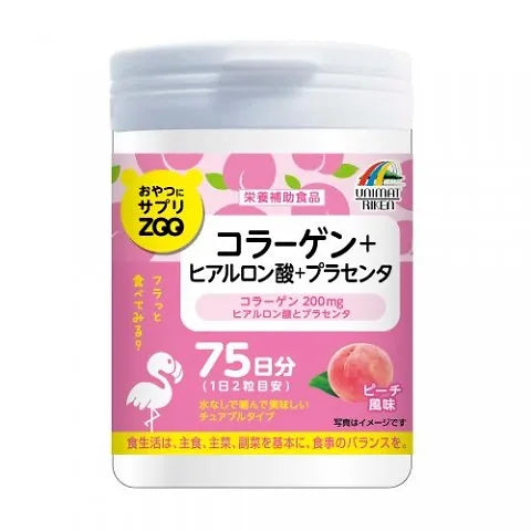Unimat Riken ZOO Collagen + Peach Ceramide + Hyaluronic Acid, 75 Days