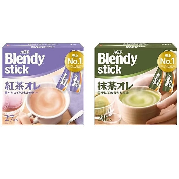 AGF Blendy Stick Milk Tea 24 Sticks + Matcha Ole 18  Sticks