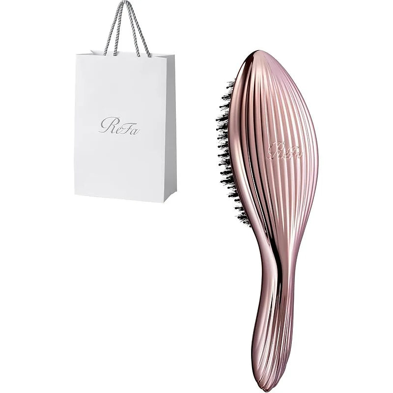 ReFa AILE BRUSH RAY Premium Boar Bristle Hair Brushis a premium Japanese hair brush designed to detangle, smooth, and restore shine, especially for damaged or tangled hair.