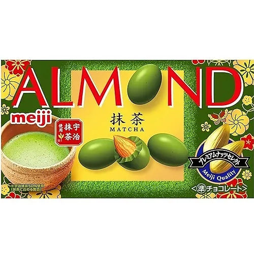 Meiji Almond Chocolate Matcha – 2.3 oz (67 g)
