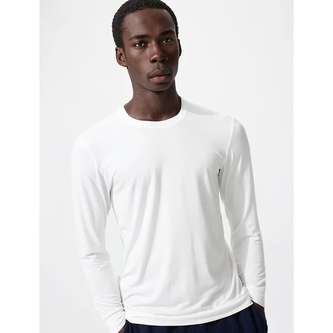 U HEATTECH Crew Neck T-Shirt (9/10 Sleeves) 479432 Japan best brand