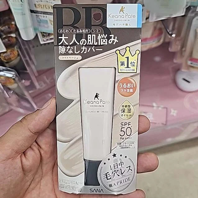 SANA Keana Pate Shokunin Essence BB Cream – Light Beige – SPF50+ PA++++