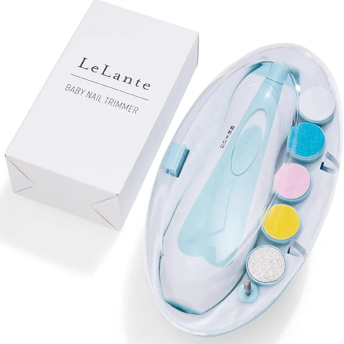 LeLante Baby Electric Nail File | Safe & Gentle Nail Clippers for Babies