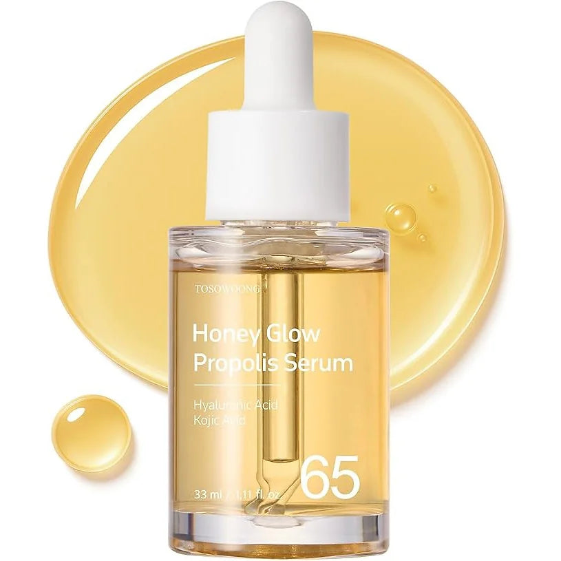 Nourish, hydrate, and illuminate your skin with Honey Glow Propolis Serum from TOSOWOONG.