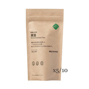 MUJI Grain Tea: Black Beans is a naturally caffeine-free roasted tea made from carefully selected black soybeans.