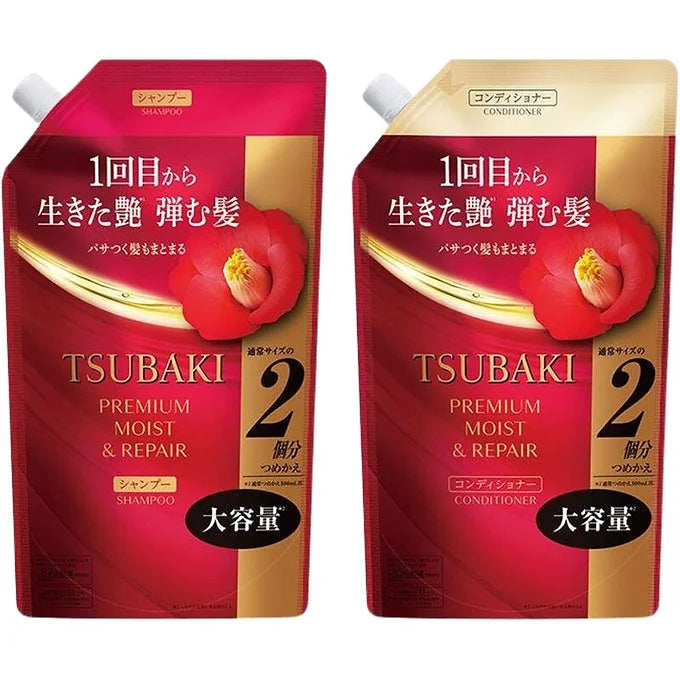 TSUBAKI Premium Moist & Repair Shampoo & Conditioner Refill – 660 ml