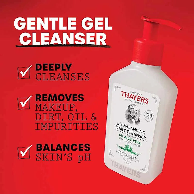 Thayers pH Balancing Daily Cleanser – 5% Aloe Vera & Hyaluronic Acid