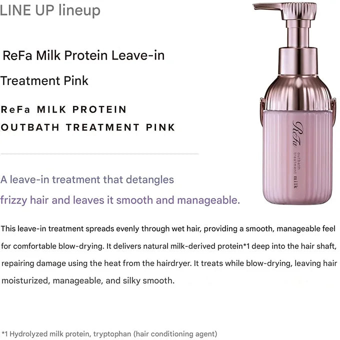 ReFa MILK PROTEIN Outbath Treatment – Leave-In Hair Repair