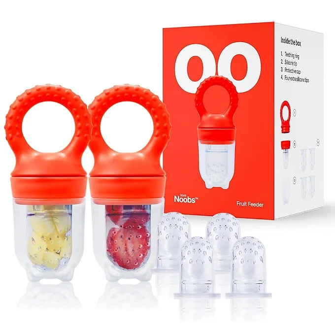 LoveNoobs Baby Pacifier Feeder – 2 Pack | Fresh & Frozen Fruit Feeder for Babies