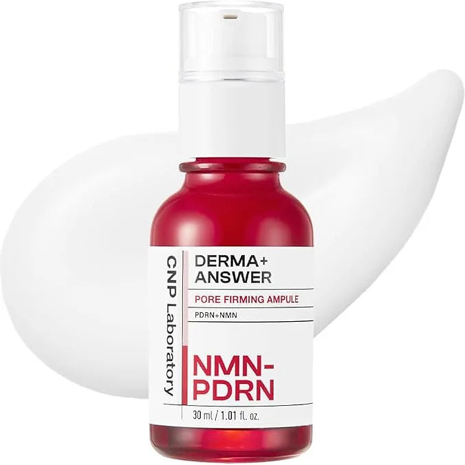 Derma Answer PDRN NMN Pore Firming AmpuleThis serum is designed for age-conscious pore care, combining PDRN and NMN to improve skin elasticity, tighten sagging pores, and enhance firmness.