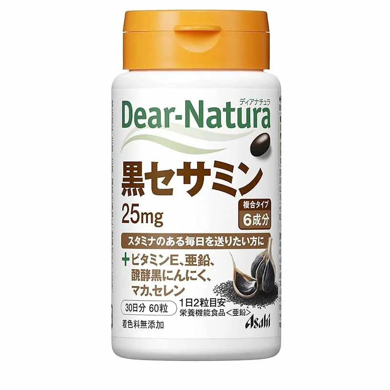 Dear-Natura Asahi Black Sesamin, 60 Tablets (30 Days)