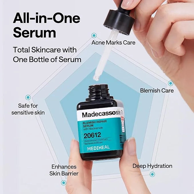 Mediheal Madecassoside Blemish Repair Serum with Niacinamide – 1.4 fl oz (40 ml)