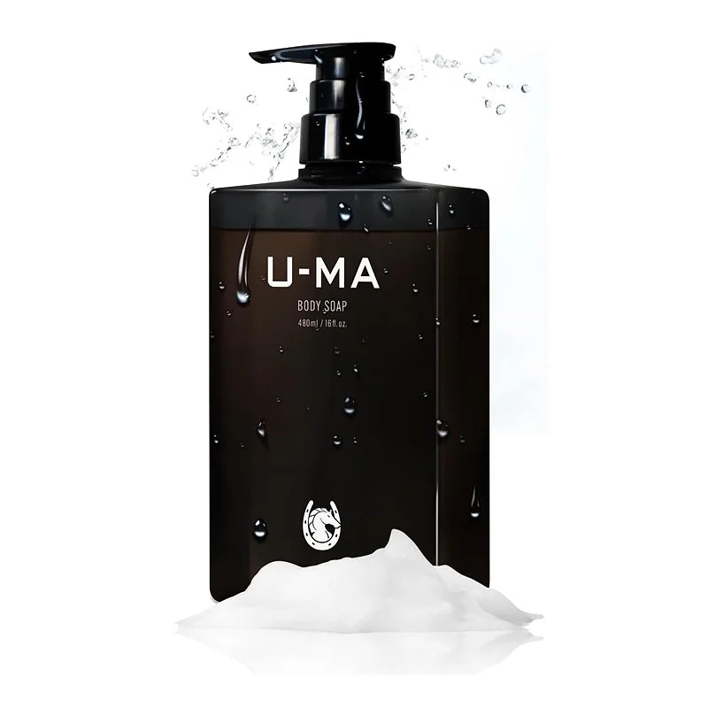 The U-MA Body Soap for Men is a premium Japanese body wash designed to eliminate odor while nourishing and protecting your skin.