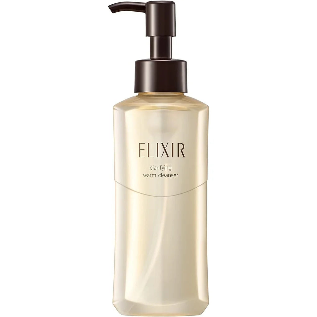 ELIXIR Clarifying Hot Cleanser 180ml. This is a warming gel cleanser from ELIXIR (by Shiseido) designed to remove makeup, cleanse pores, and gently exfoliate—all while keeping the skin hydrated.