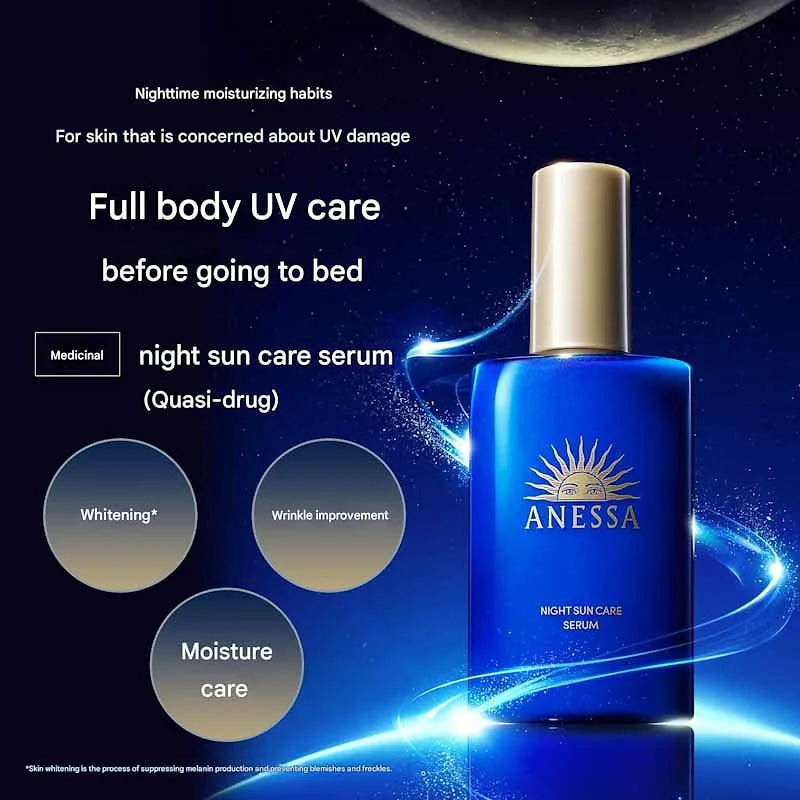 Anessa Night Sun Care Serum – Herbal Green & Lavender Scent | 180 ml