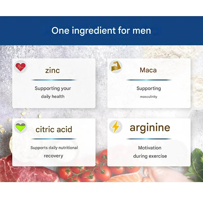 AMBiQUE Men's Multivitamin with Zinc, Maca, and Arginine