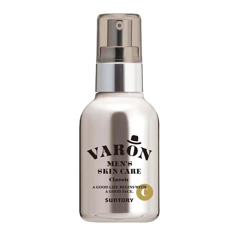 The Suntory VARON All-in-One Men’s Skincare Serum (Classic) is a premium Japanese all-in-one moisturizer, serum, and lotion designed to support men’s skin as it ages.