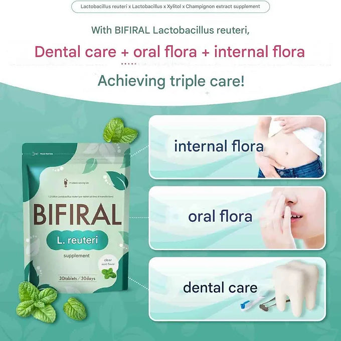 BIFIRAL Probiotics 12 Billion – Mint, 30 Tablets