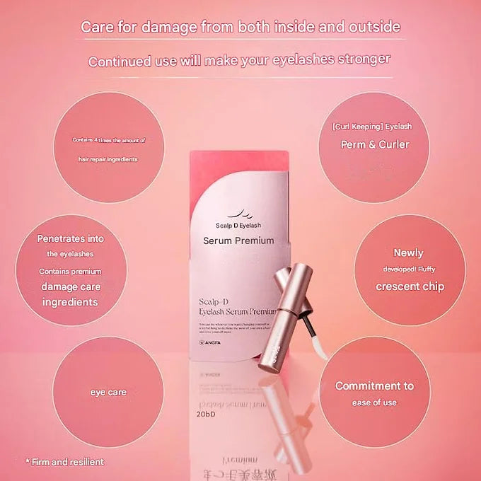 Scalp D Eyelash Serum Premium – 4x Hair Repair Ingredients, 0.1 fl oz (4 ml)