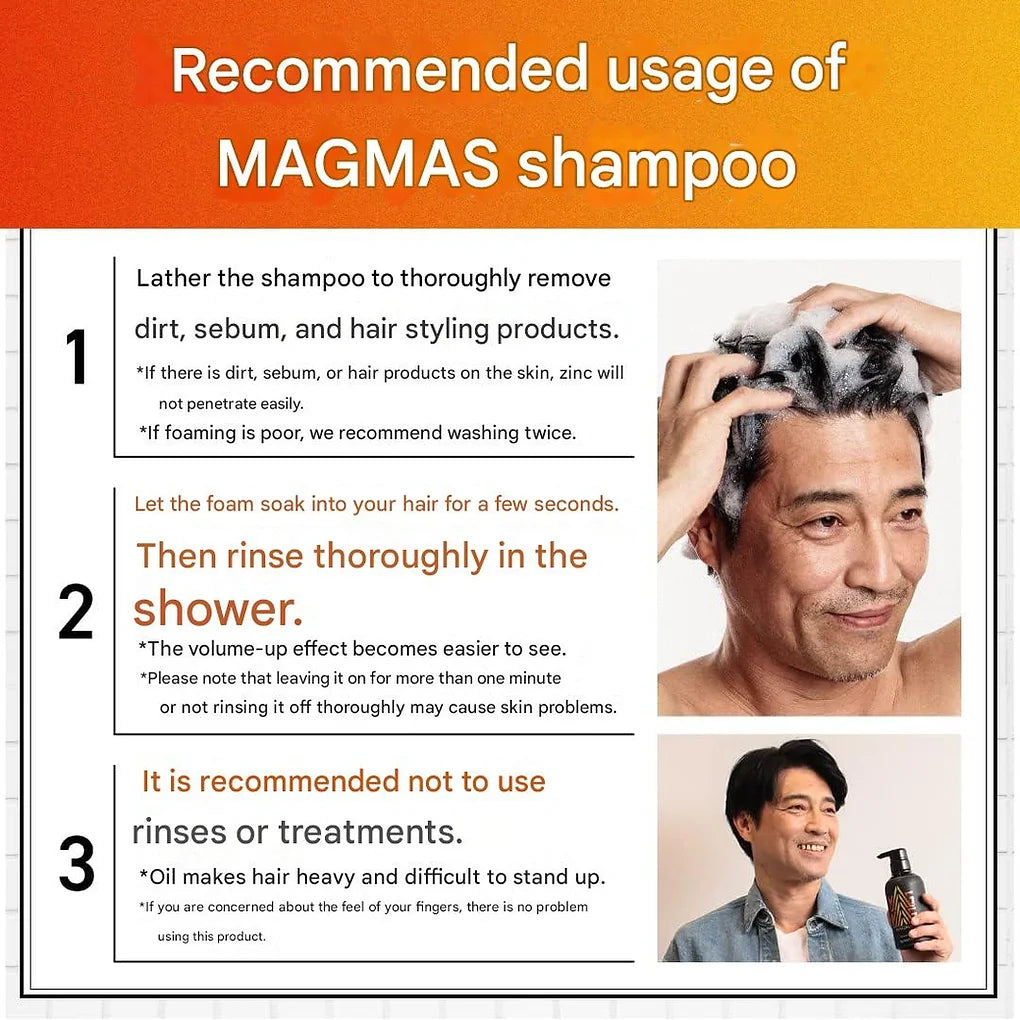Sunstar MAGMAS Zinc Introduction Shampoo Volume Up & Scalp Care Men's