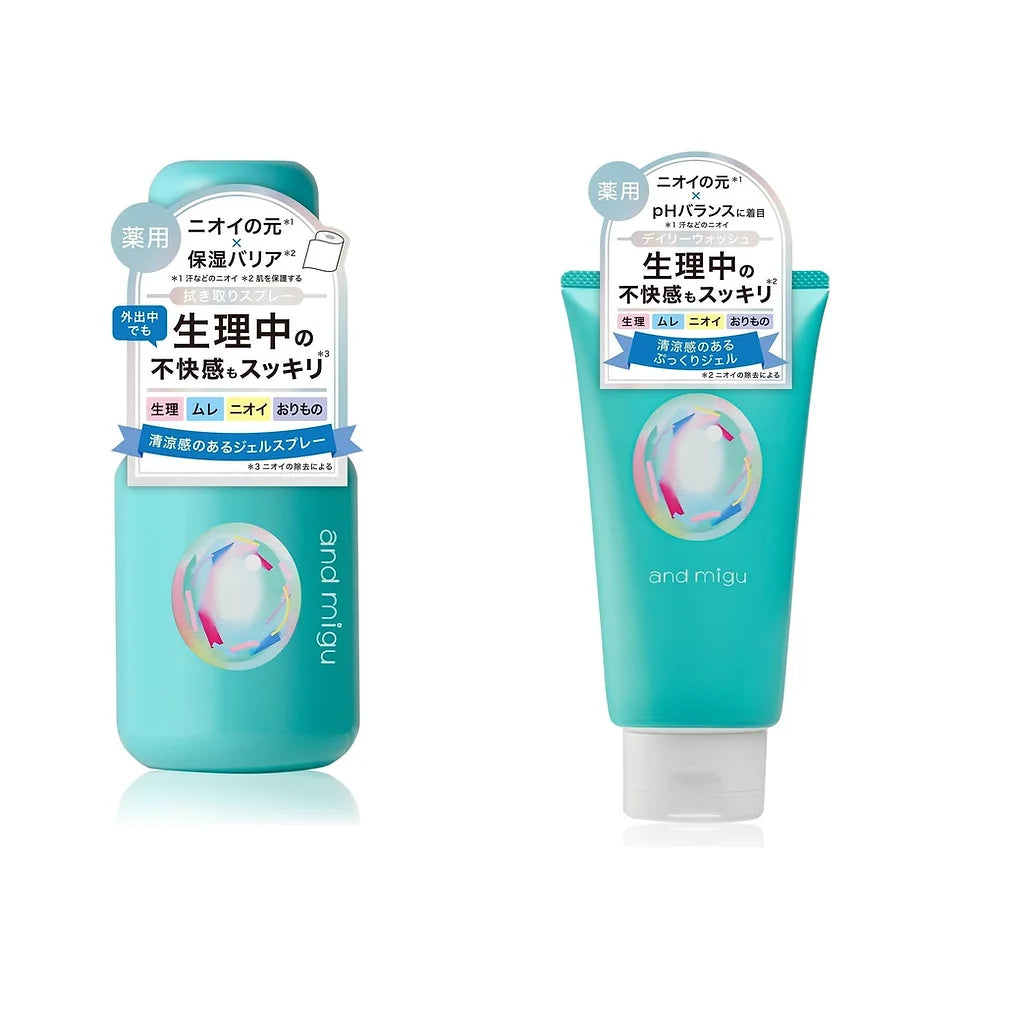 Medicated Gel & Spray is a Japanese quasi-drug designed for delicate area care.