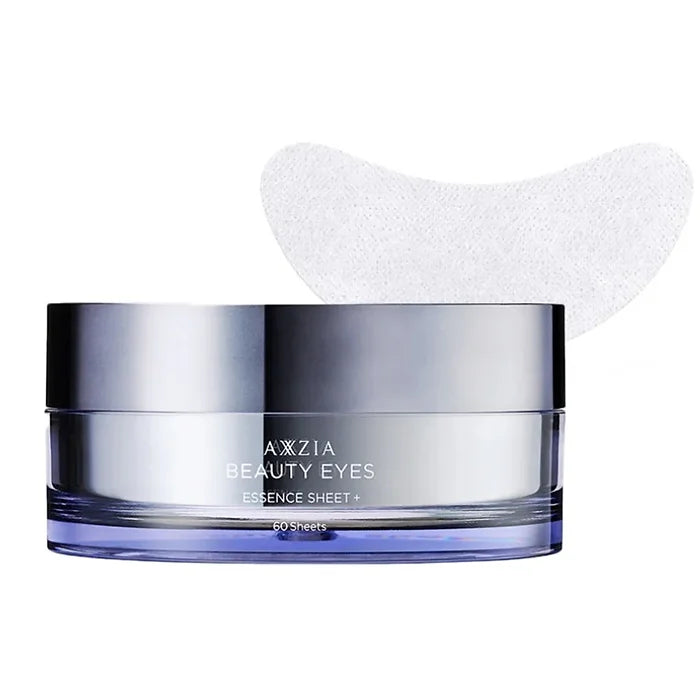 Axxzia Beauty Eyes Essence Sheet Plus is a targeted under-eye sheet mask designed to deliver concentrated care for delicate eye areas.