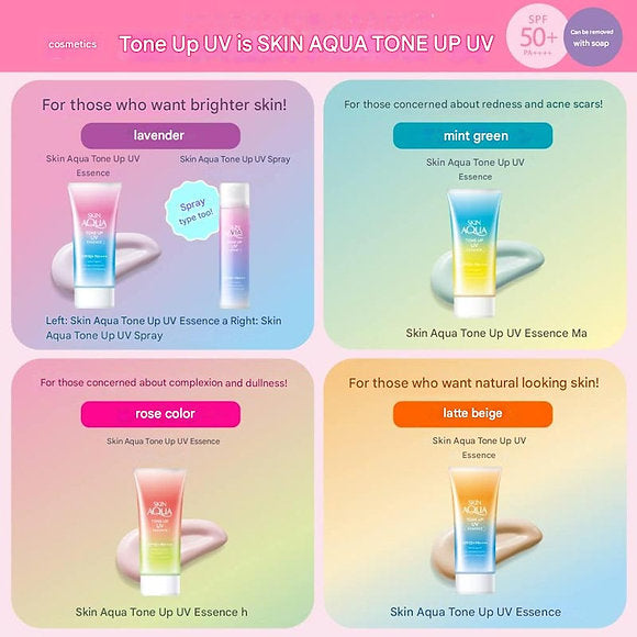 Skin Aqua Tone Up UV Essence Sunscreen - SPF 50+ PA++++