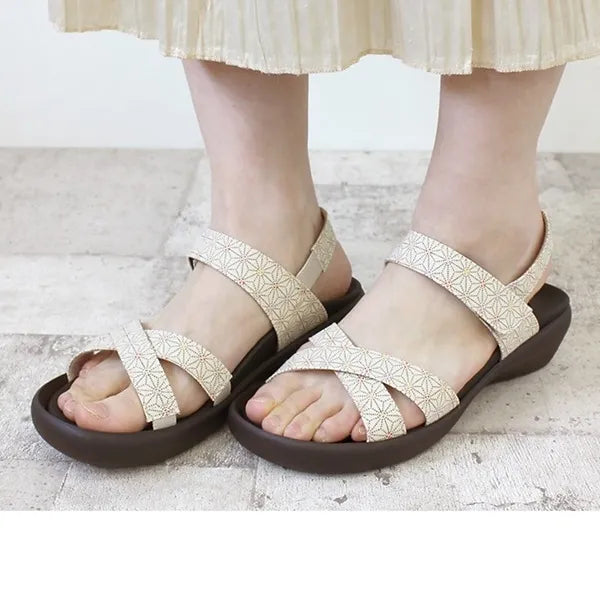 RegettaCanoe CJFW-3518 Women’s Wagara Flat Wedge Heel Sandals