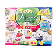 Delicious Fruit Aojiru with Collagen, Placenta & Lactic Acid Bacteria - 3 Flavor